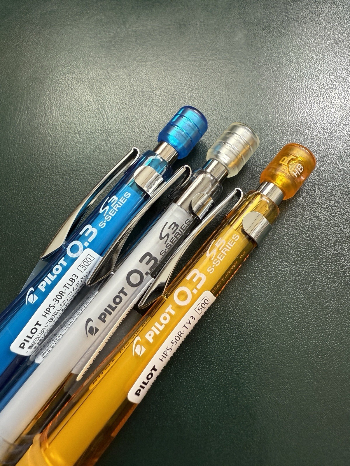Pilot S3 & S5 0.3mm Set Of 3 Technical drawing mechanical pencil
