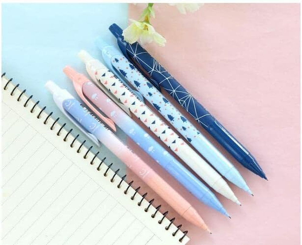 Blue Series Mechanical Pencils, Black Lead 0.7mm Point Automatic Pencil for draf