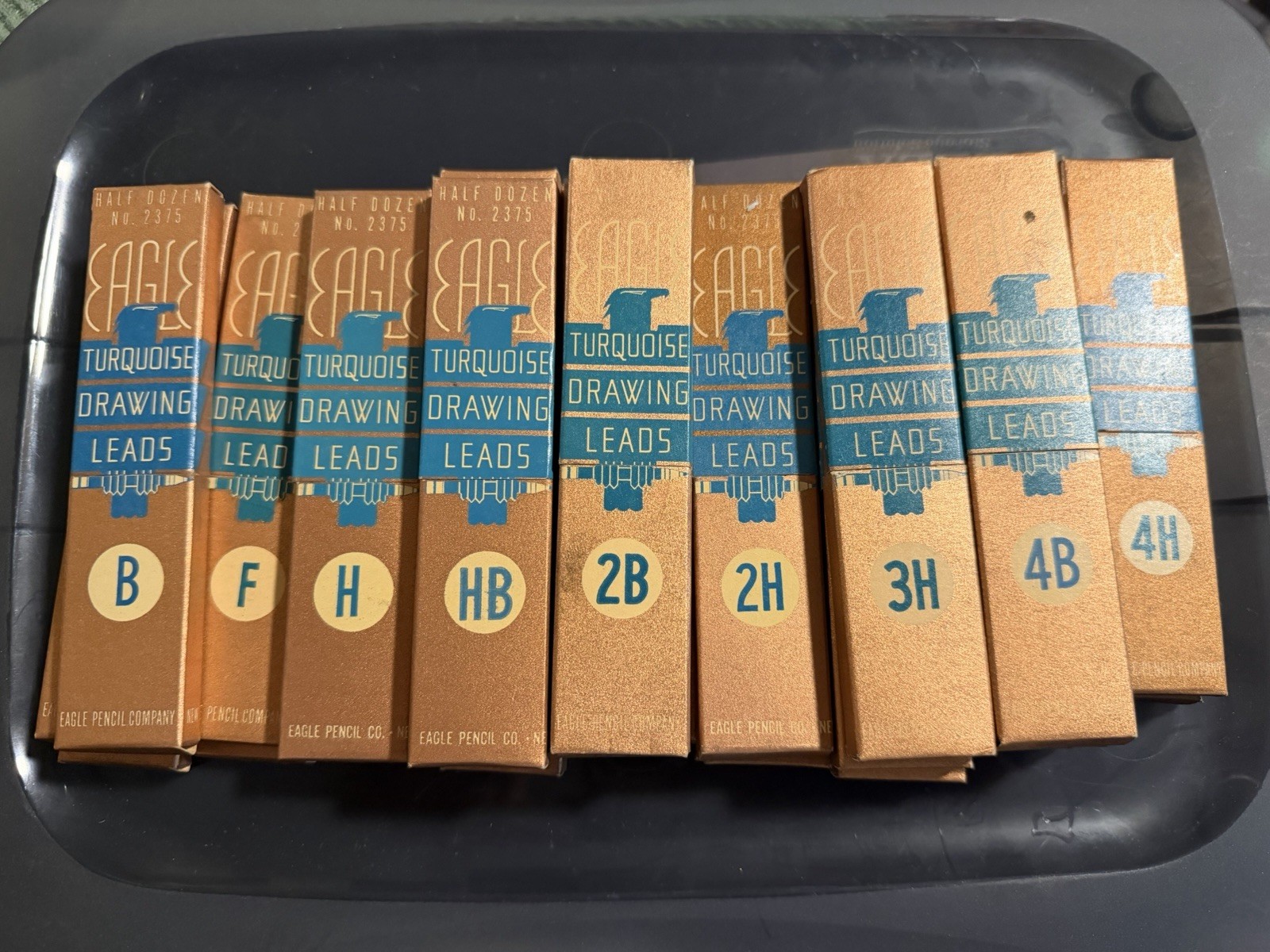 29 Packs EAGLE Turquoise Drawing Leads H, HB, 2B, 2H & More