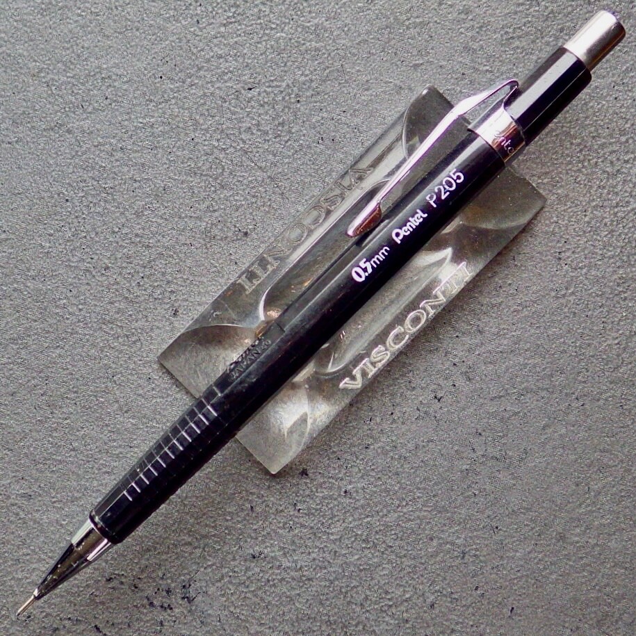 Serviced PENTEL P205 Mech Pencil•CT•Push Derby•0.5mm Lead•Eraser•FREE US Ship