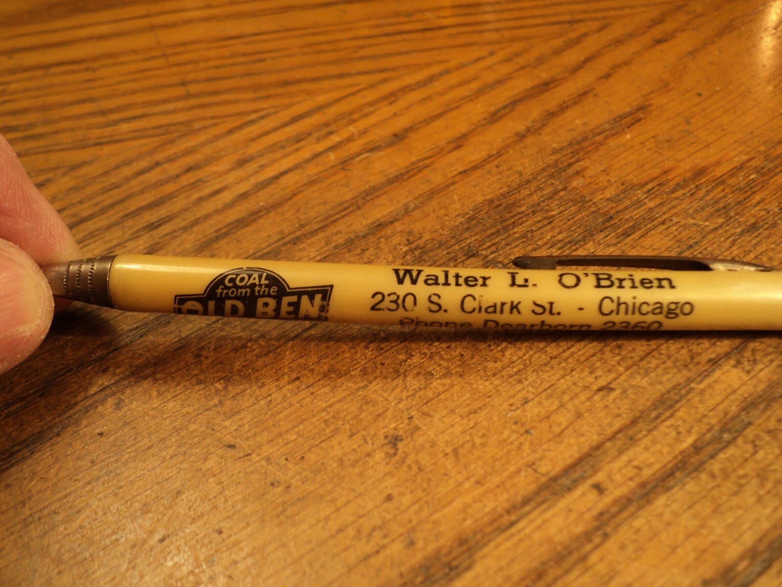 Vintage Mechanical Pencil Old Ben Mines Walter L O’Brien 5-1/4″ Unbranded