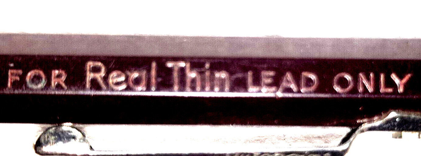 “AUTOPOINT…*For Real Thin Lead Only” Brown & Black/Chrome Trim Working Pencil