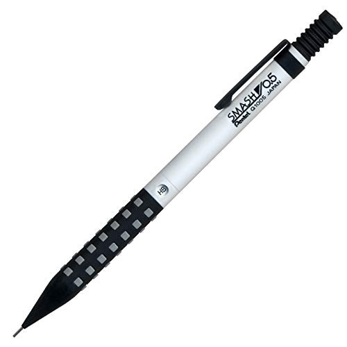 Pentel Smash Mechanical Pencil, Color Barrel, 0.5mm, Q1005WMS (white x black)