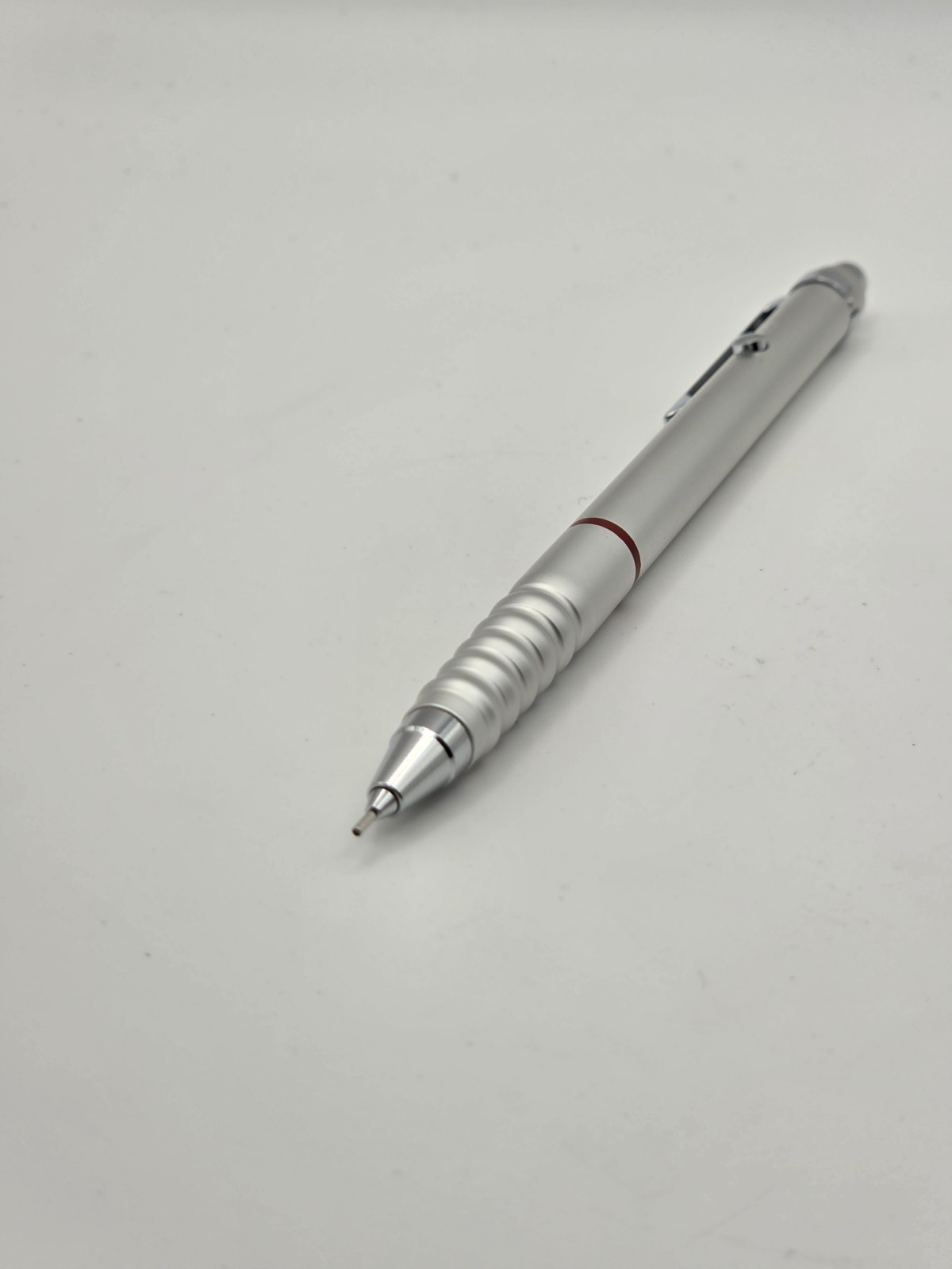 Vintage Rotring Tikky Double Push 0.5mm Mechanical Pencil Silver Matte Boxed