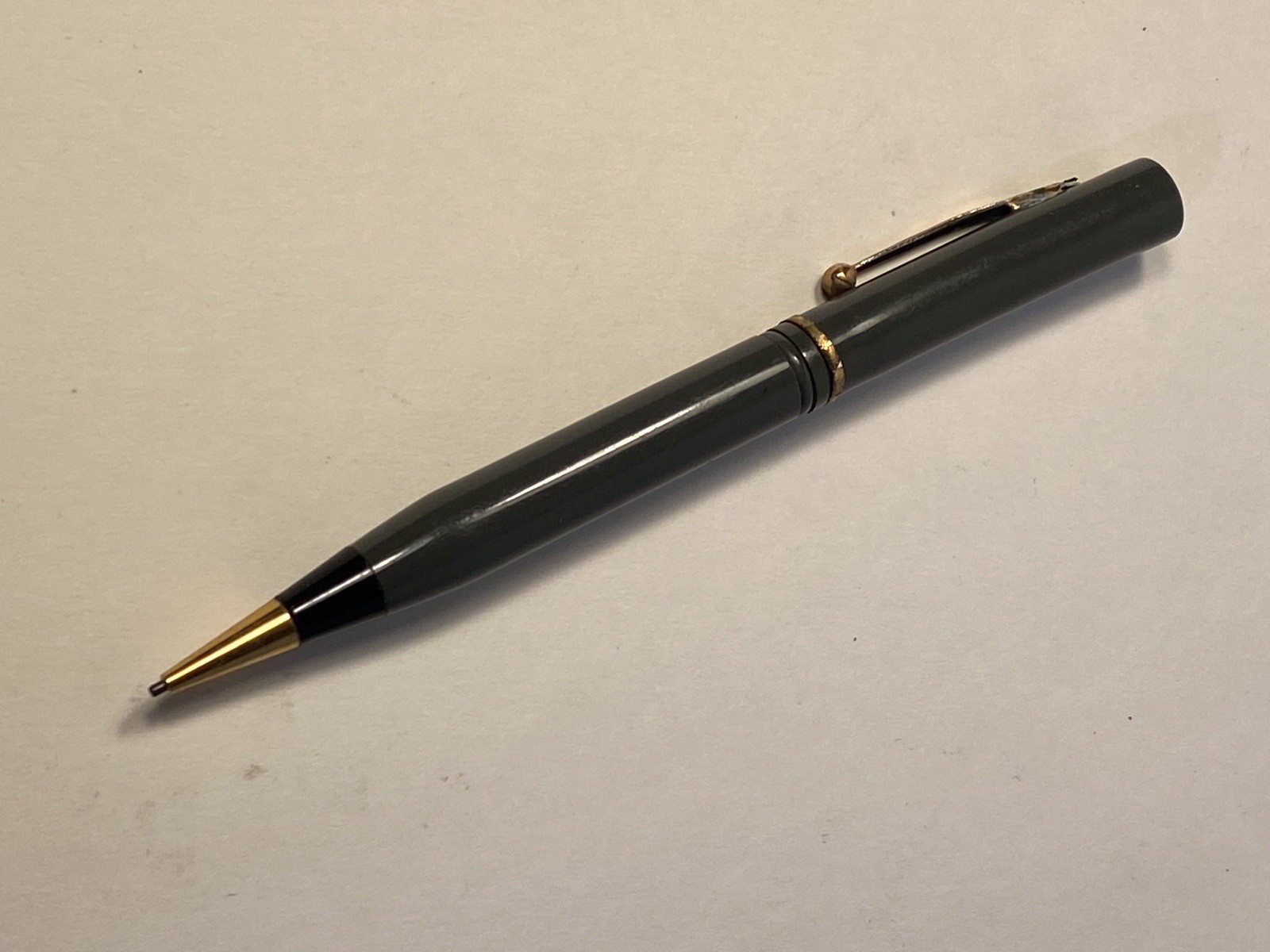 Vintage Morrison Fountain Pen Co. Mechanical Pencil No. 66 Gray & Black