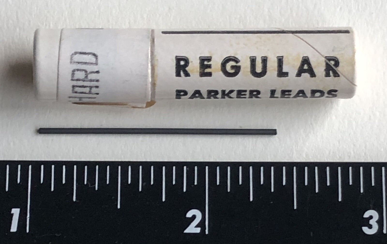 Vintage PARKER Regular Mechanical Pencil Lead .9mm H Hard NOS 24pk Tube USA