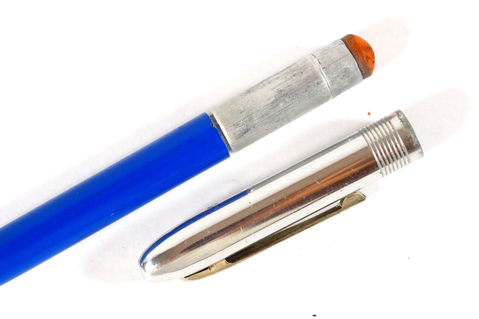 Wearever Vintage Mechanical Pencil Wide Eraser Blue Chrome Cap