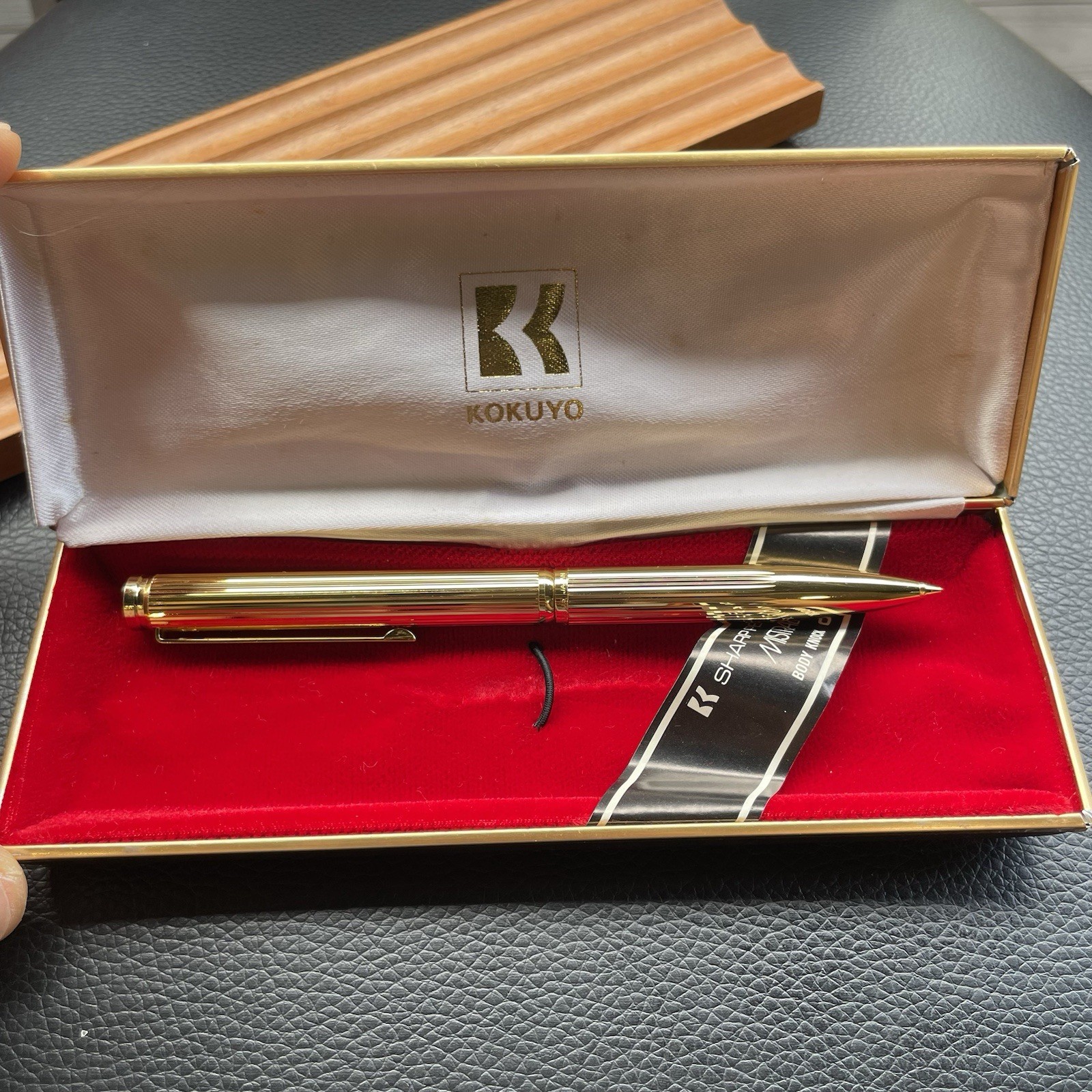 Kokuyo Mechanical Pencil PS-102 Body Knock Stainless Steel 0.5 mm Made in Japan