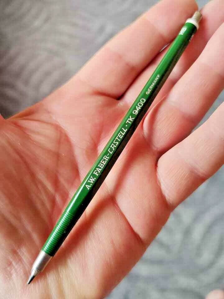 🔴Vintage A.W. FABER-CASTELL TK 9400 HB 2.0mm Drafting Mechanical Pencil 1970s🔴