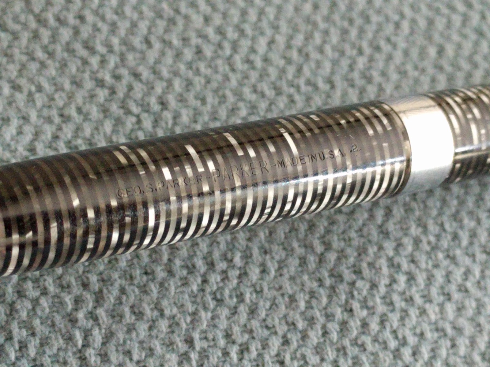 Vintage Parker Vacumatic Mechanical Pencil Black and Silver
