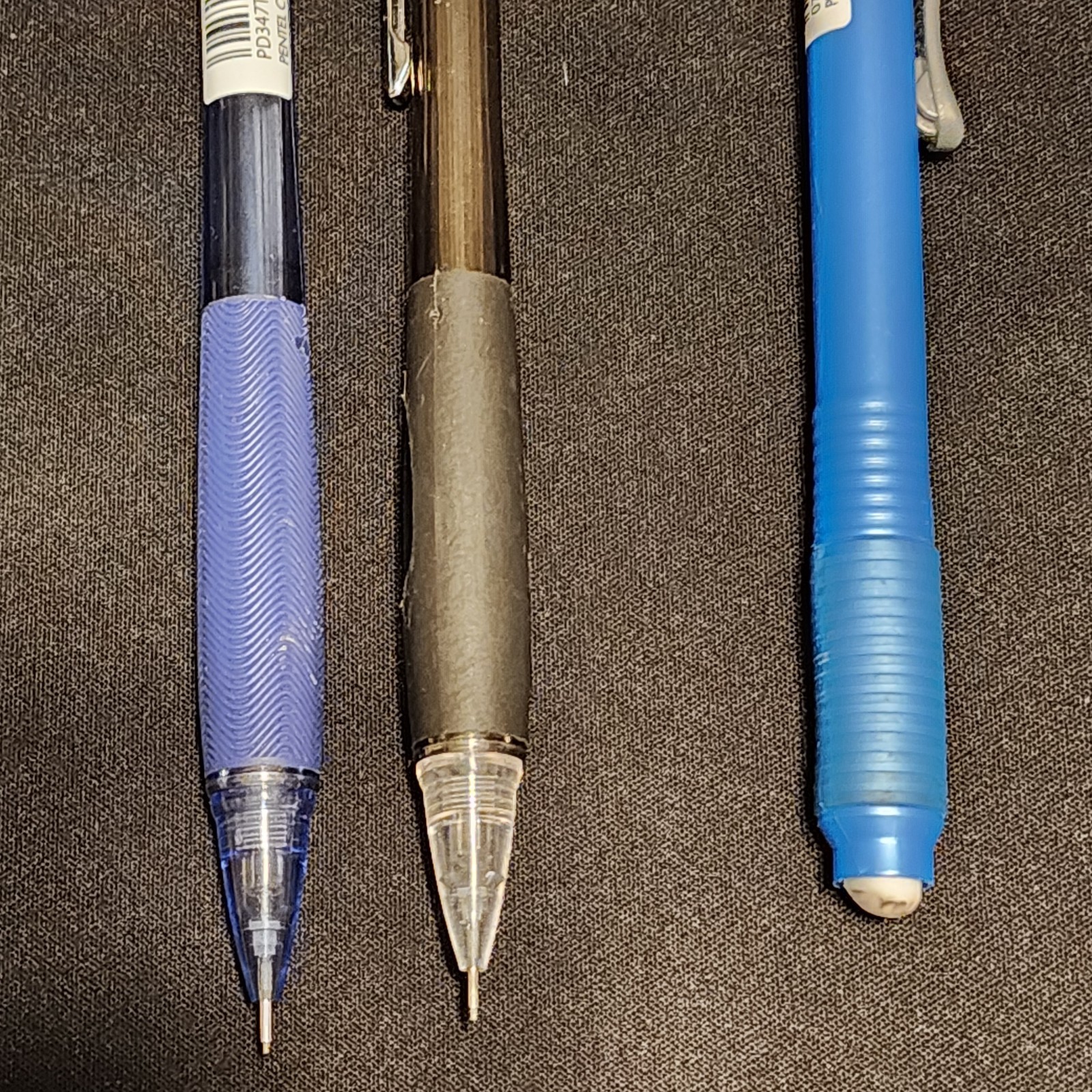 Pentel Lot PD345, PD347-TC Quicker Clicker Mechanical Pencil Grip & Clic Eraser