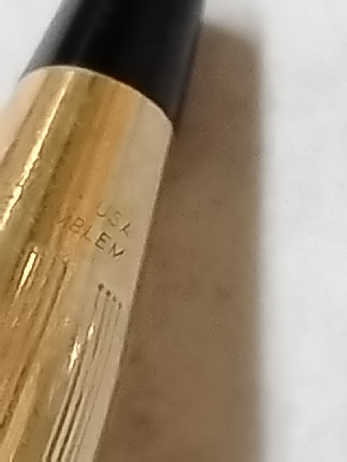 VTG Cross 10k Gold Filled Pencil with J&L Steel Logo Works-sm Dent L0#
