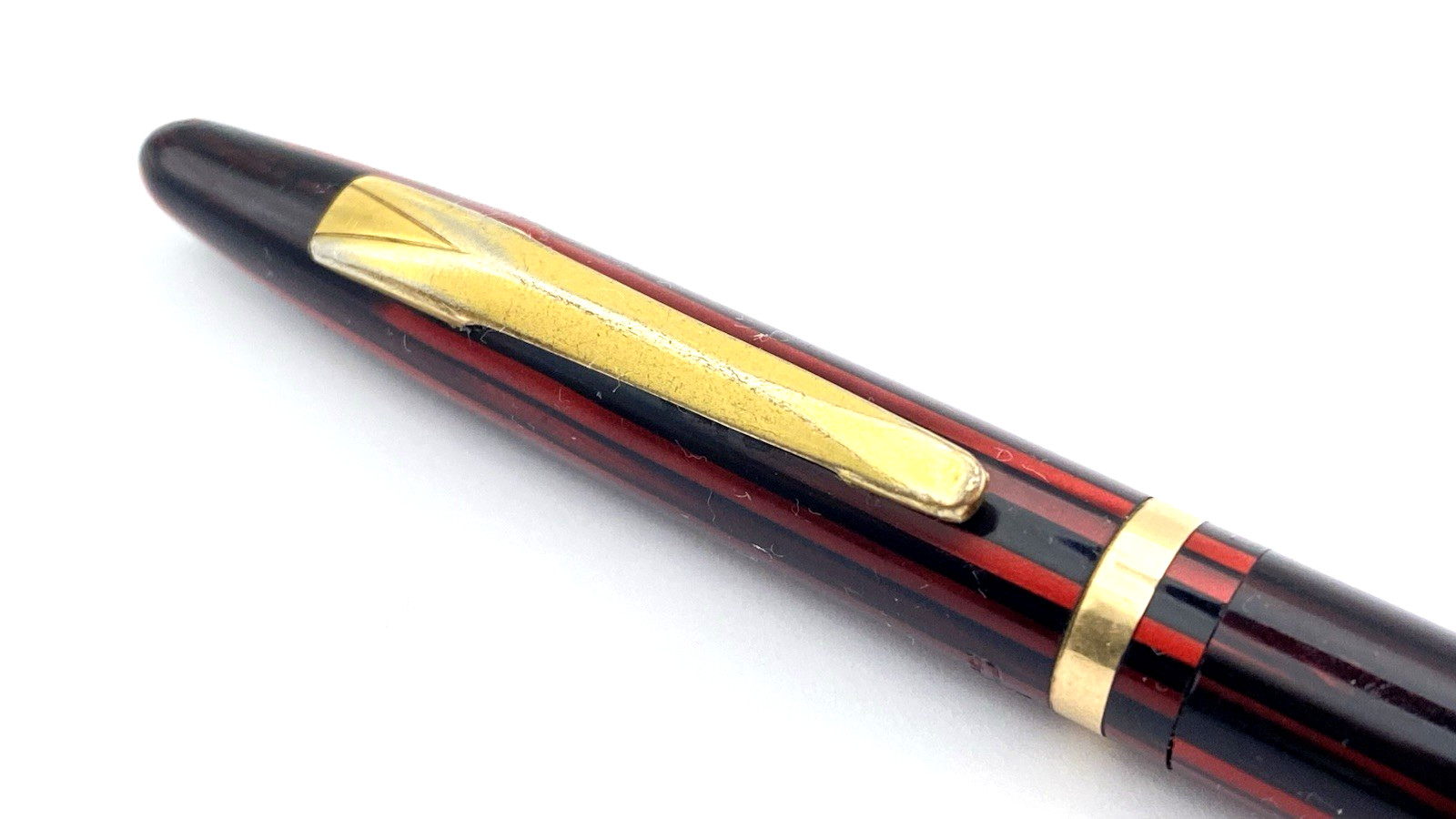 VINTAGE SHEAFFER LADY BALANCE MECHANICAL PENCIL IN CARMINE RED GOLD TRIM CANADA