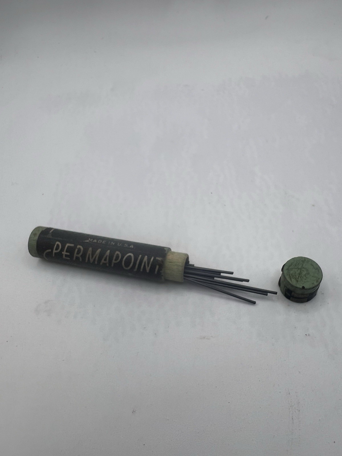 EBERHARD FABER PERMAPOINT 12 Leads 3610/12 B Wooden Tube NOS 1960s Prop
