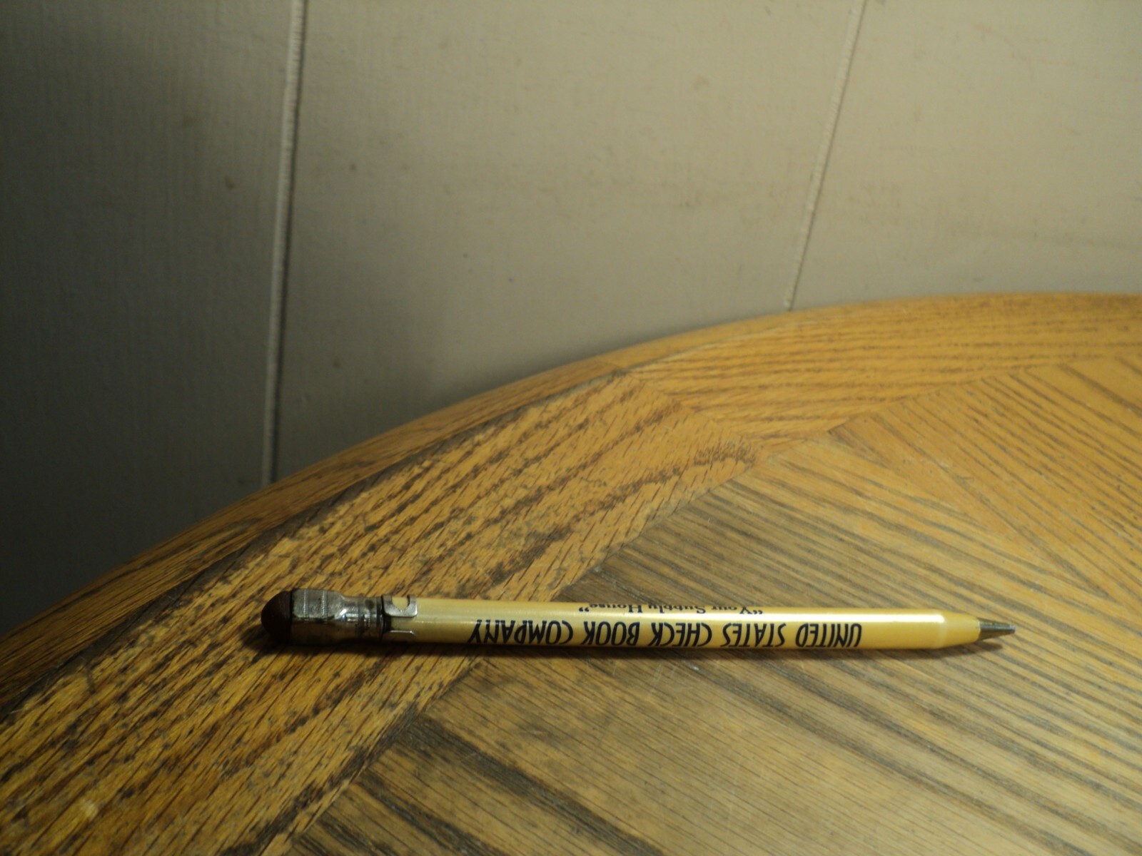 Vintage Mechanical Pencil Advertising United States Check Book Company Omaha