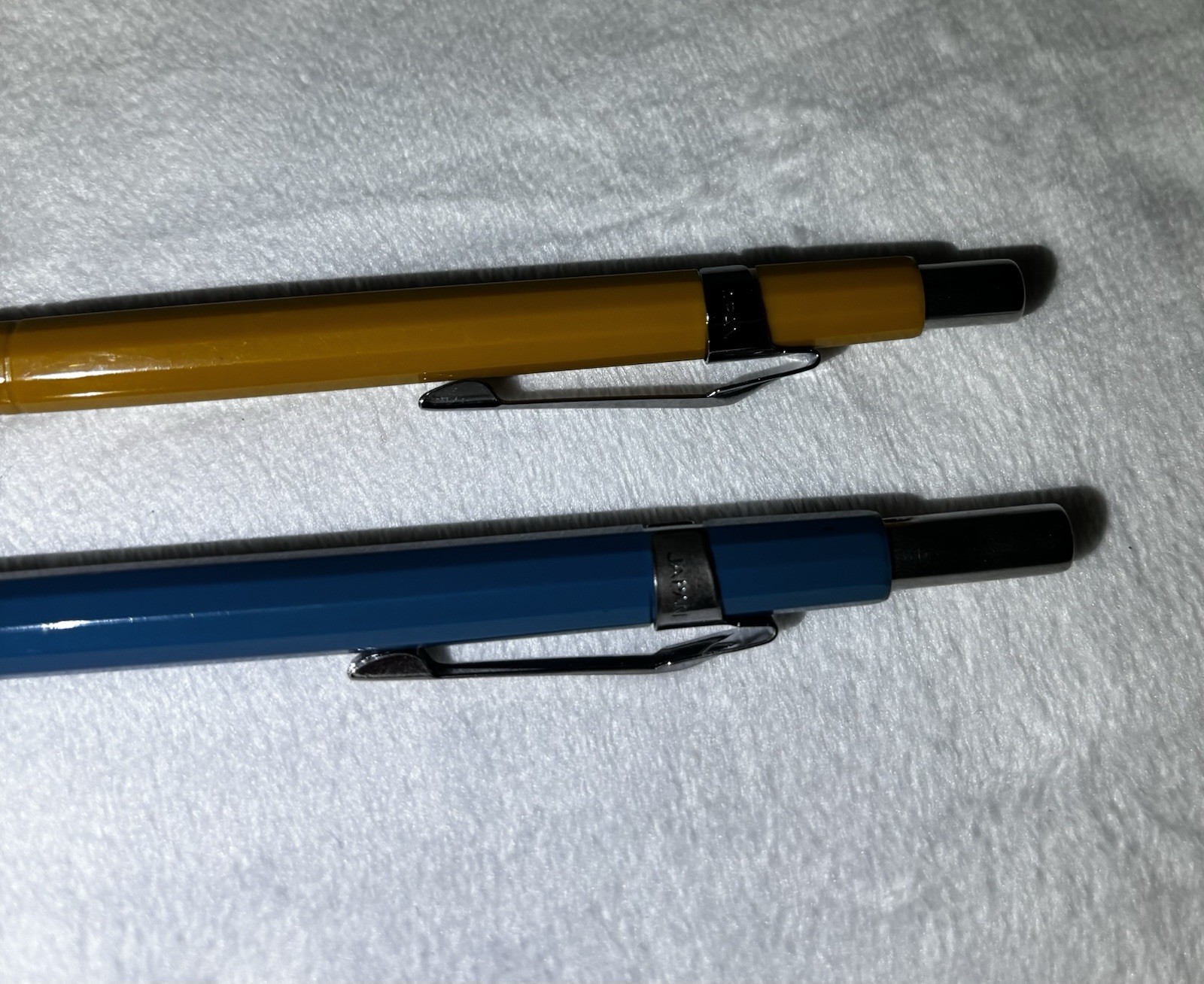 Pentel Sharp P207 (0.7mm) Blue & P209 (0.9 mm) Mustard Yellow Mechanical Pencils