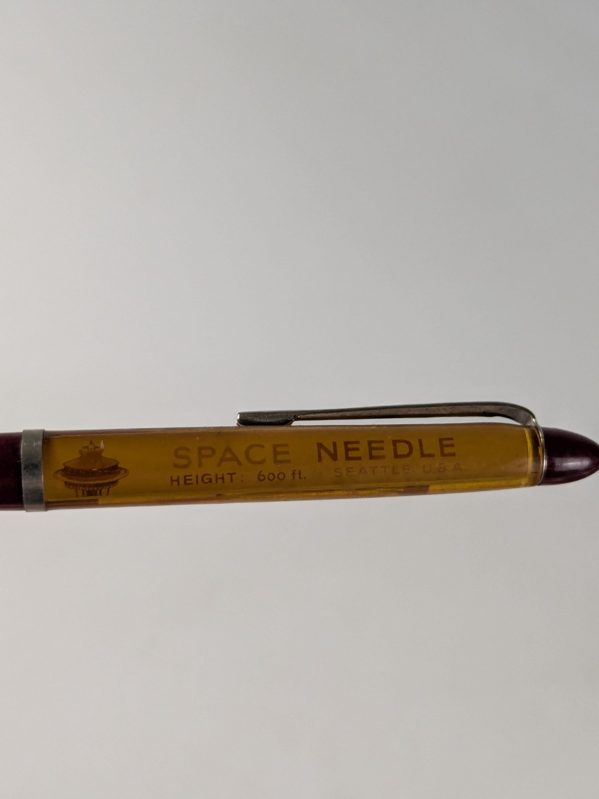 1960s – Space Needle Floaty Ad Mech Pencil – B18B