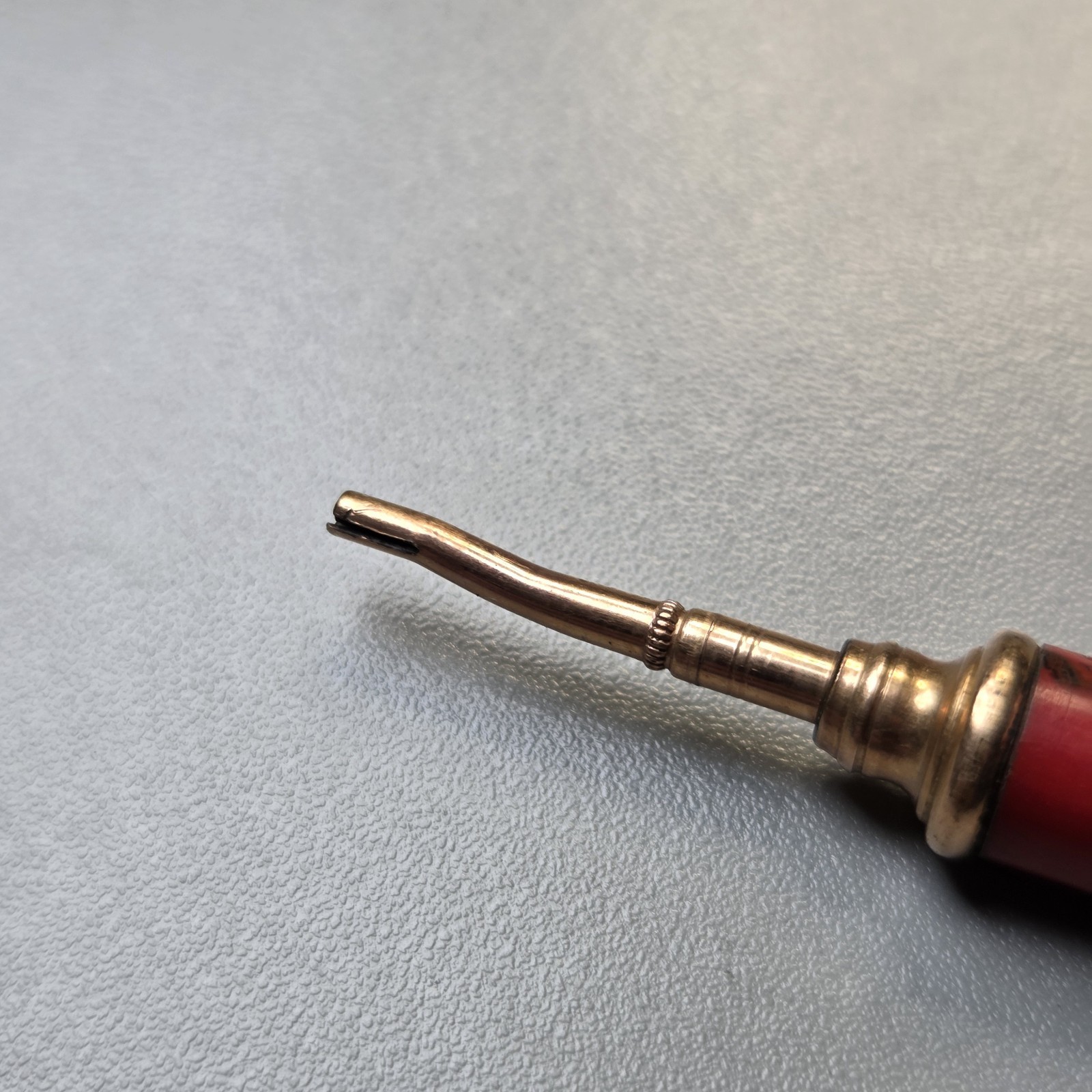 EDWARD TODD & Co. CELLULOID GOLD-FILLED RETRACTABLE MECHANICAL PENCIL CHATELAINE
