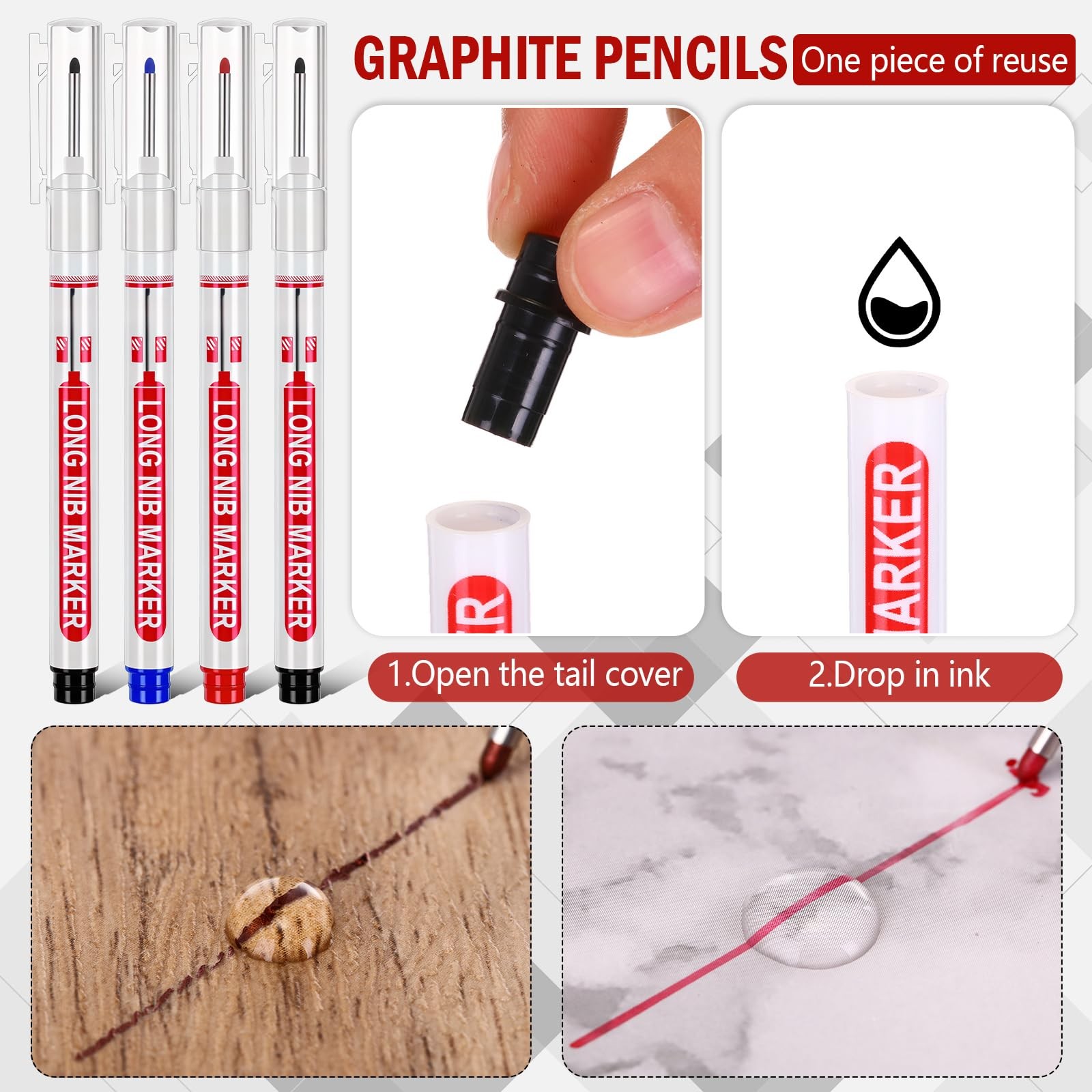 22 Pack Mechanical Carpenter Pencil Set with 78 Pencil Refills and Sharpener,…