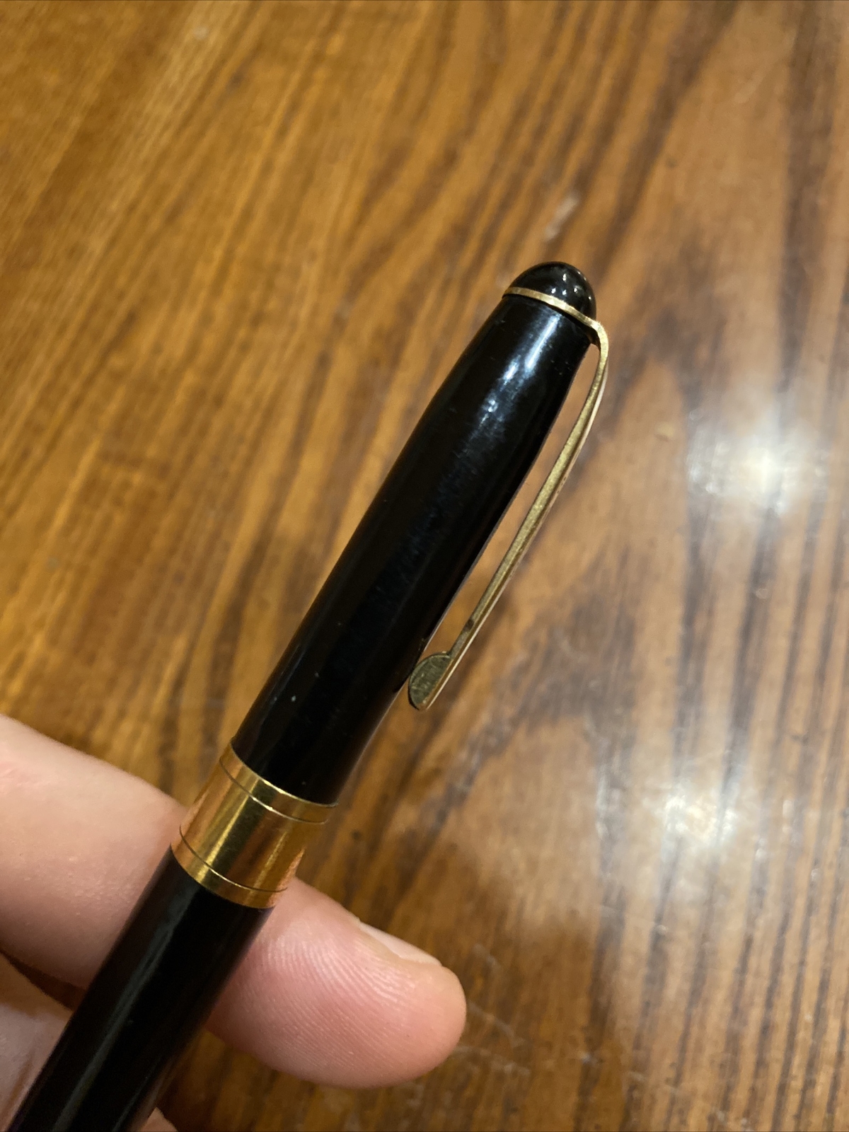 RARE Vintage VENUS Model 047 G Mechanical Twist Pencil Black w Gold Tone Accents