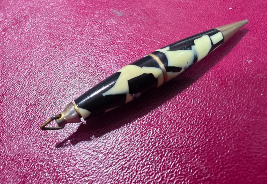 Librarian Golf mechanical marbled Pencil Pendant short