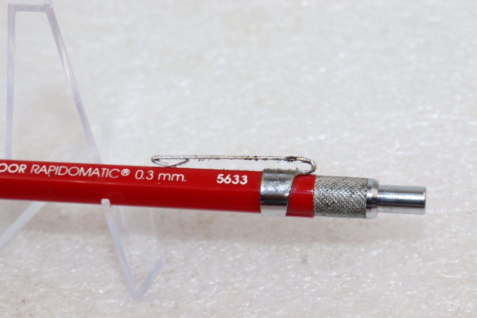 Vintage Koh-I-Noor Rapidomatic Red 5633 Mechanical Pencil 0.3mm Japan