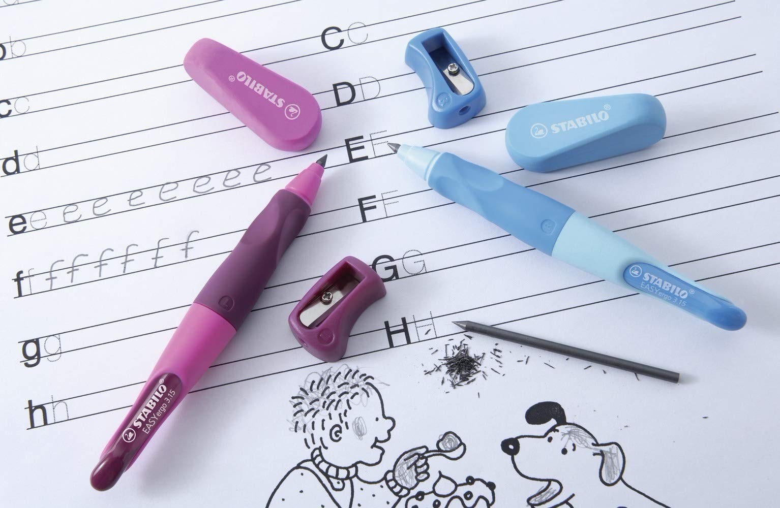 Ergonomic Mechanical Pencil EASYergo 3.15mm Right-Handed with Sharpener