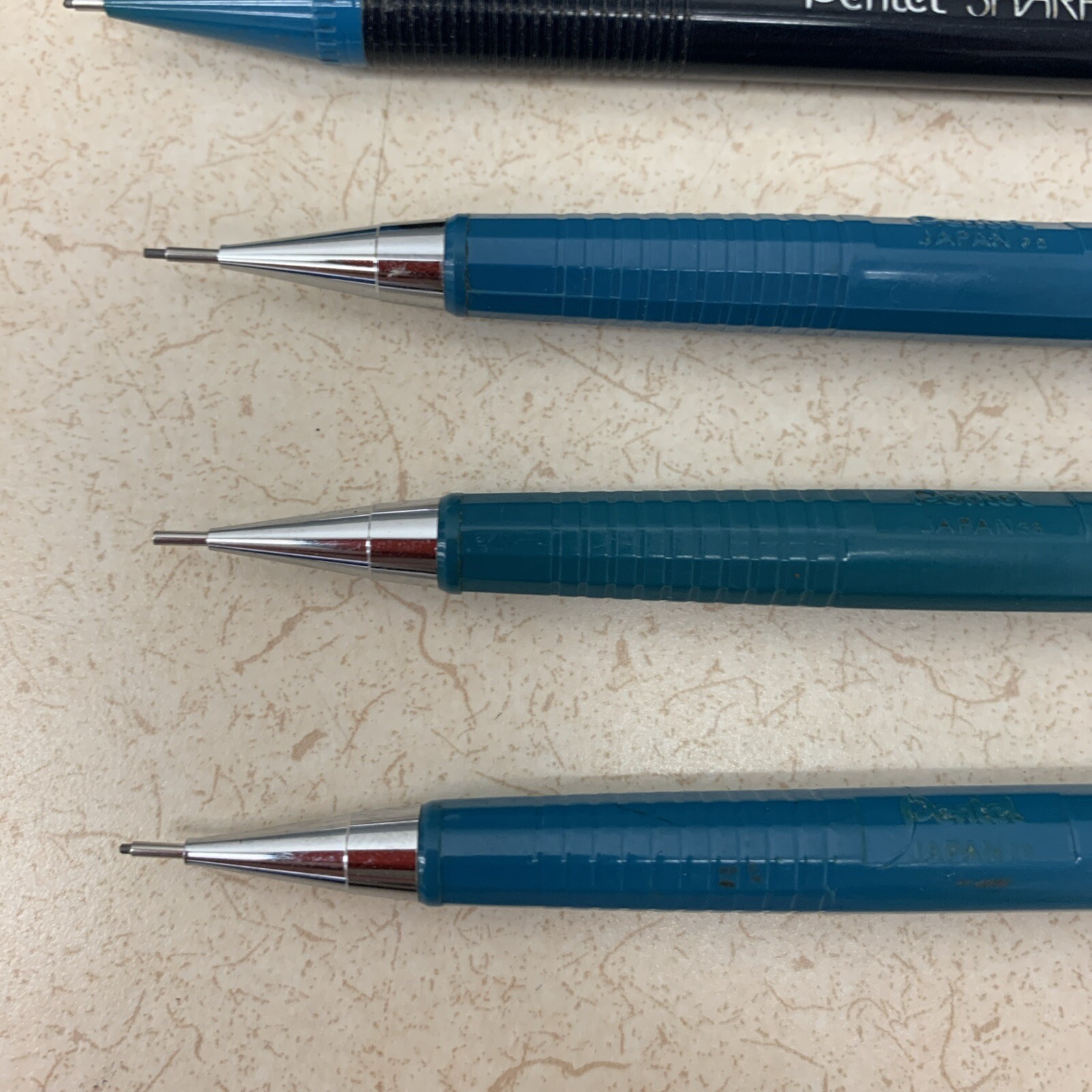 Vintage Pentel Lot of 6 Mechanical Pencils P207 .7mm & Sharplets-2 .7/.9mm Japan