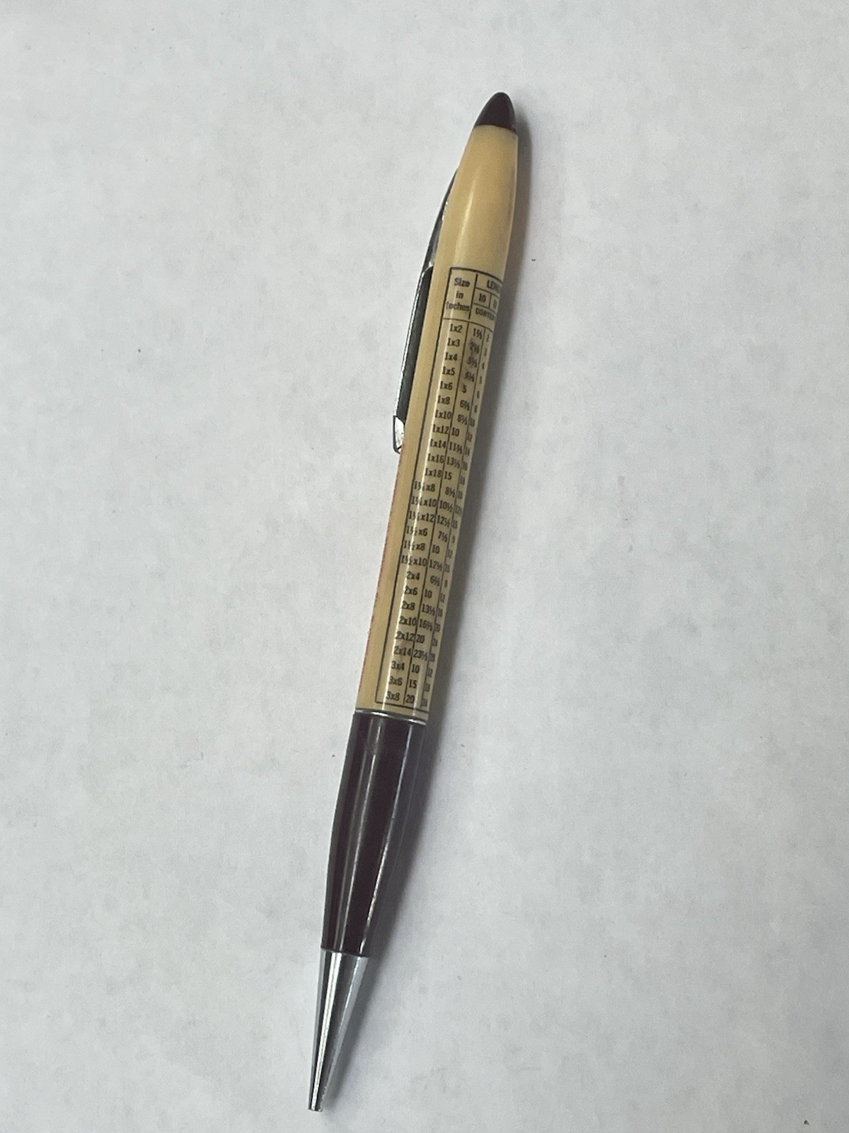 Vintage Ritepoint Salesman Sample Calendar or Chart Pencil