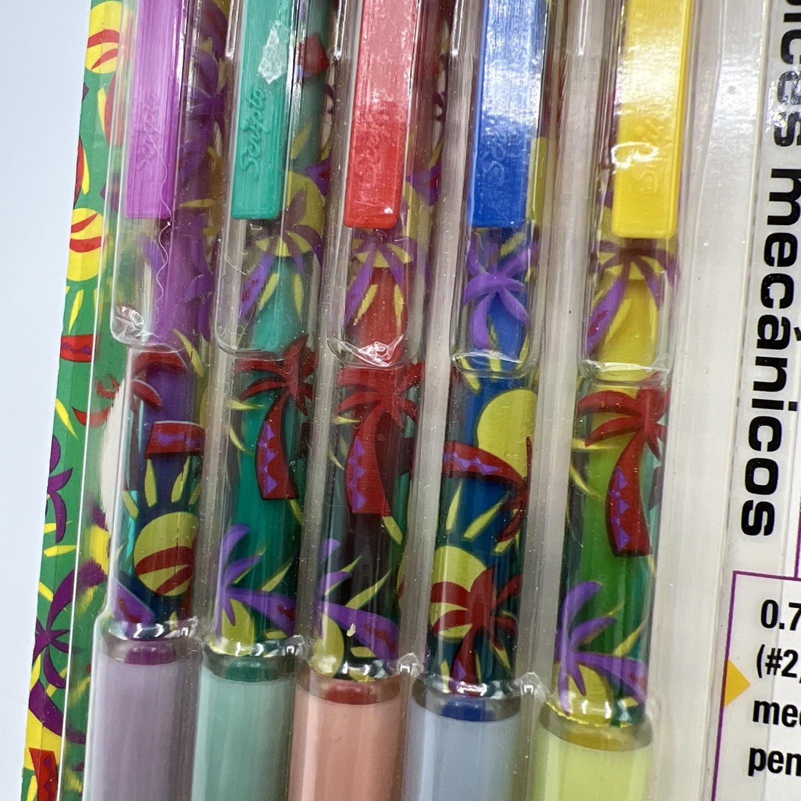 Scripto Paradise Mechanical Pencils 5 Pack Vintage 2001