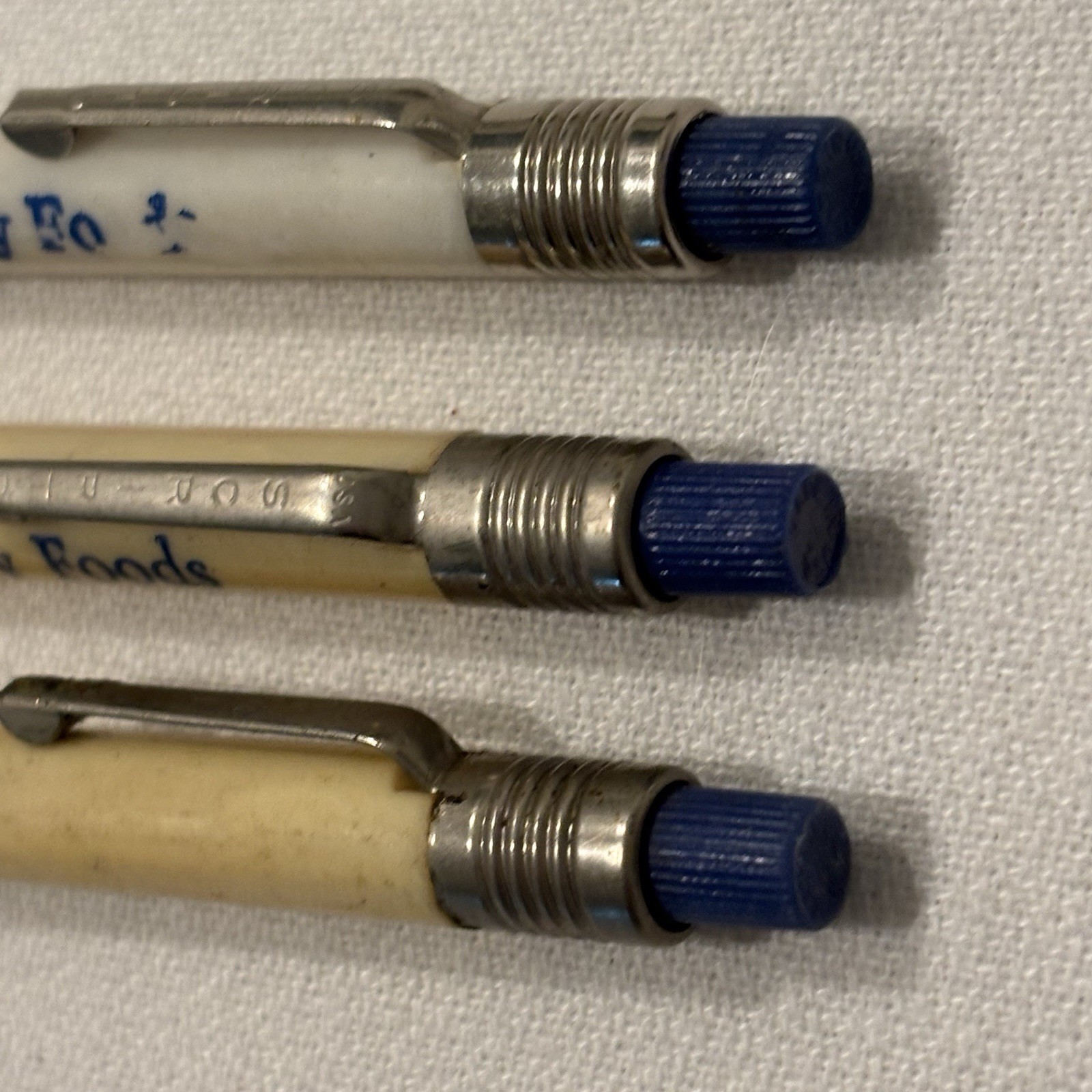 Vintage GERBER Baby Foods Mechanical Pencil Set Advertising Twist Top OLD LEAD