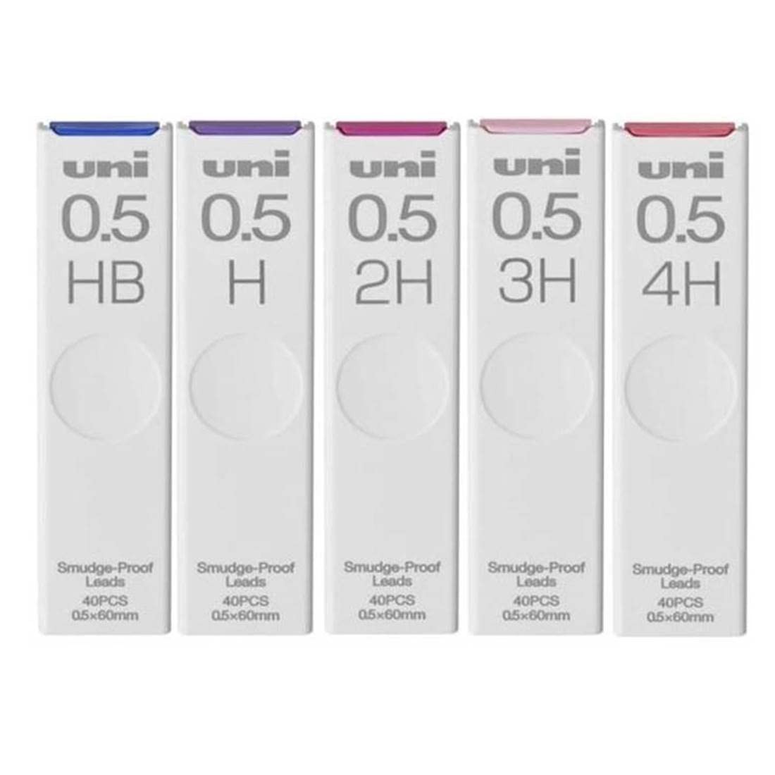 0.5mm Mechanical Pencil Leads 10-Pack – Smudge-Proof HB to 4B, 400 Total, Sticky