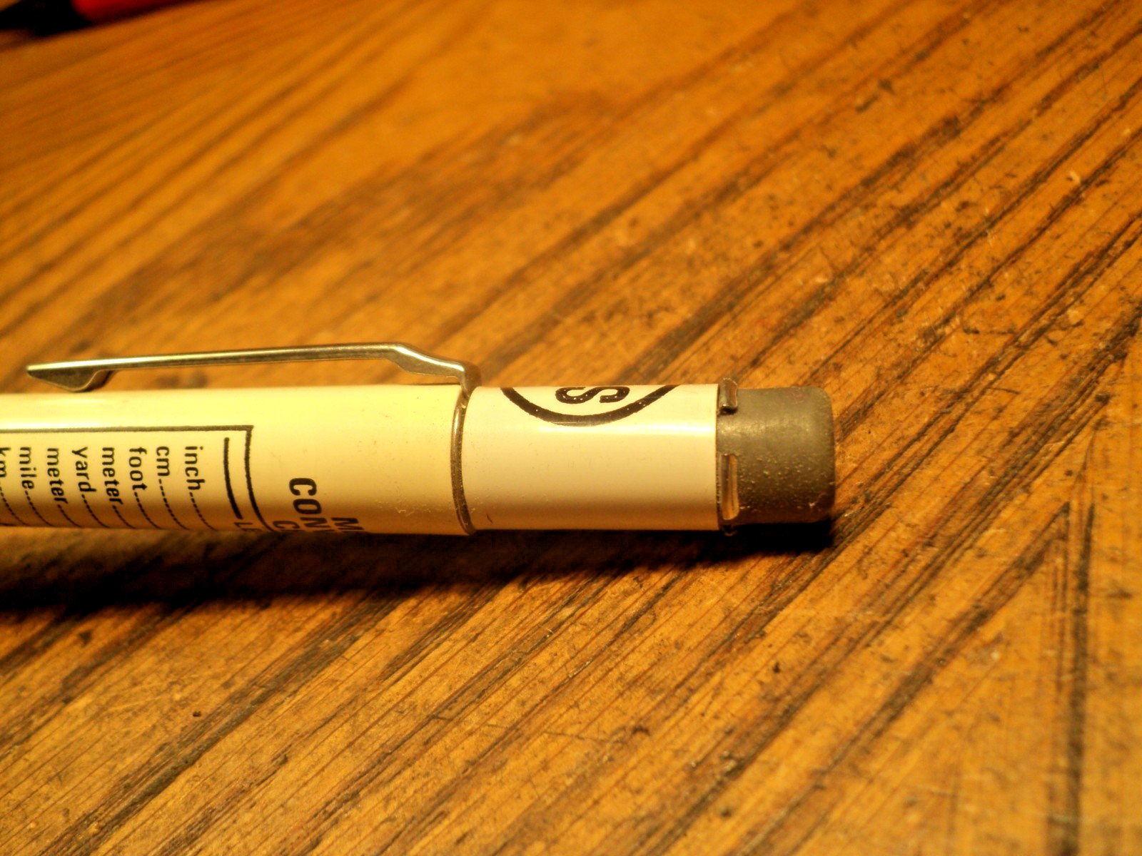 Vintage Autopoint Mechanical Pencil USS South Works Metric Chart 5-3/4″ Long