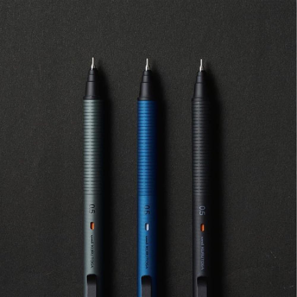 Uni Kuru Toga Metal Mechanical Pencil 0.5mm Nocturne Black M5KH1P.24 NEW