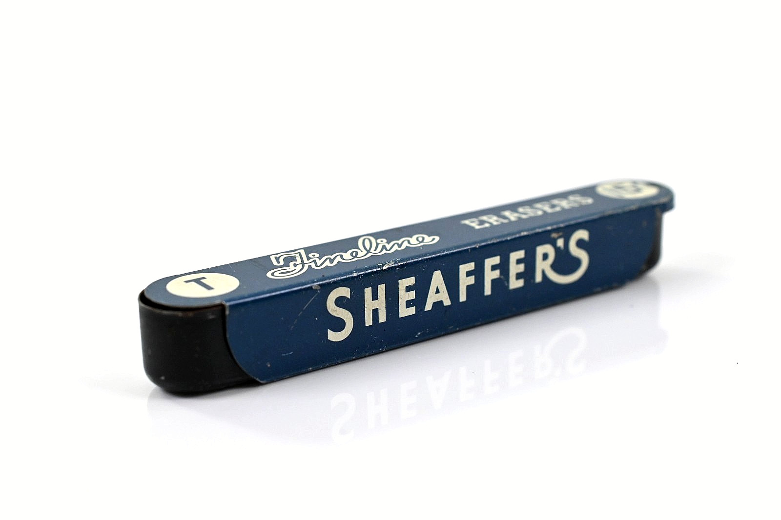 Vintage Sheaffer Fineline Erasers Tin w/ 2 Refills Pencil Eraser
