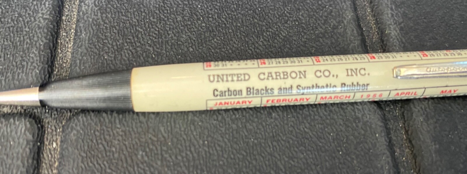 Vintage Mechanical Pencil 1956 United Carbon Corp w/Erasers & Lead