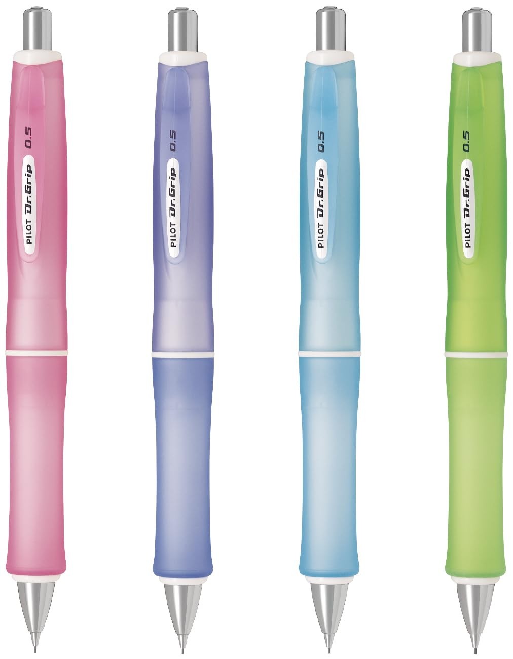 Pilot Dr. Grip G Spec Frost Mechanical Pencil 0.5Mm Shaker Pink Ergonomic Design