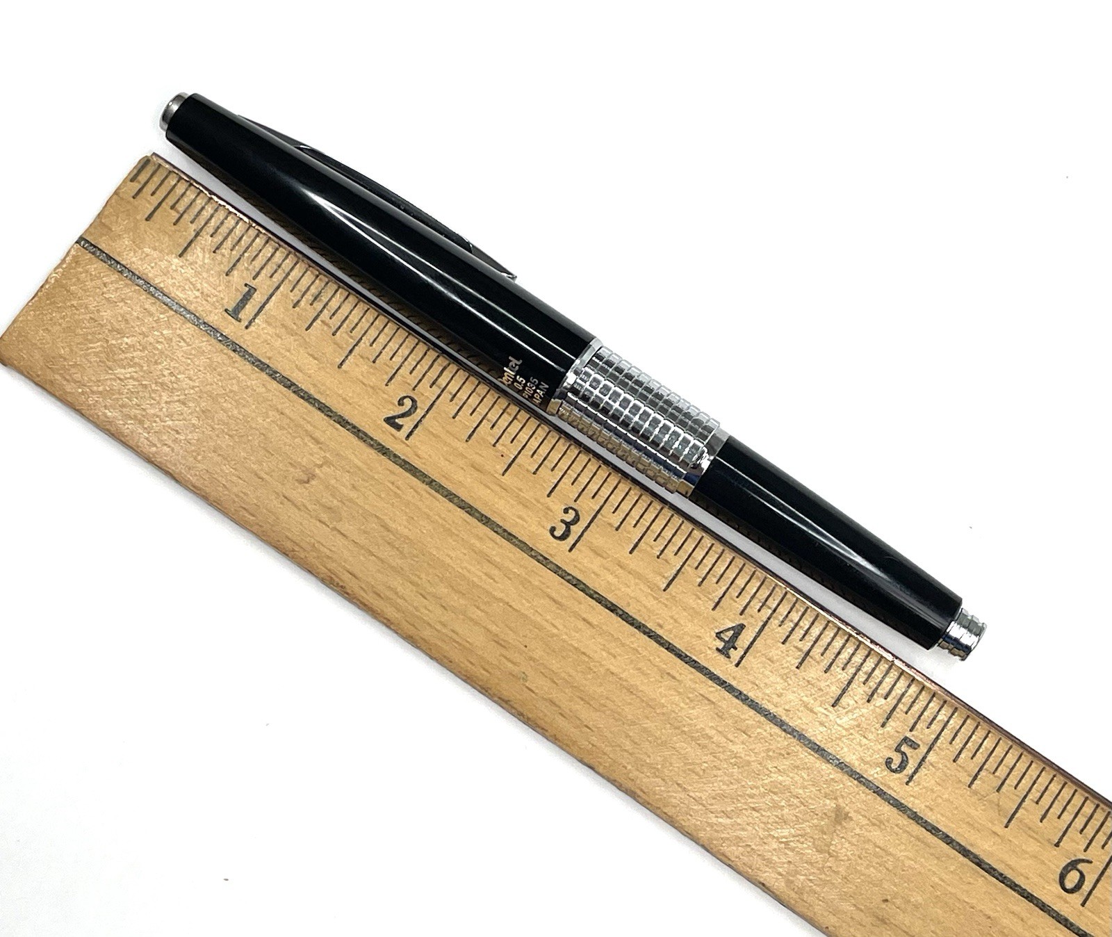 Pentel KERRY P1035 0.5mm Mechanical Pencil Black & Silver Japan