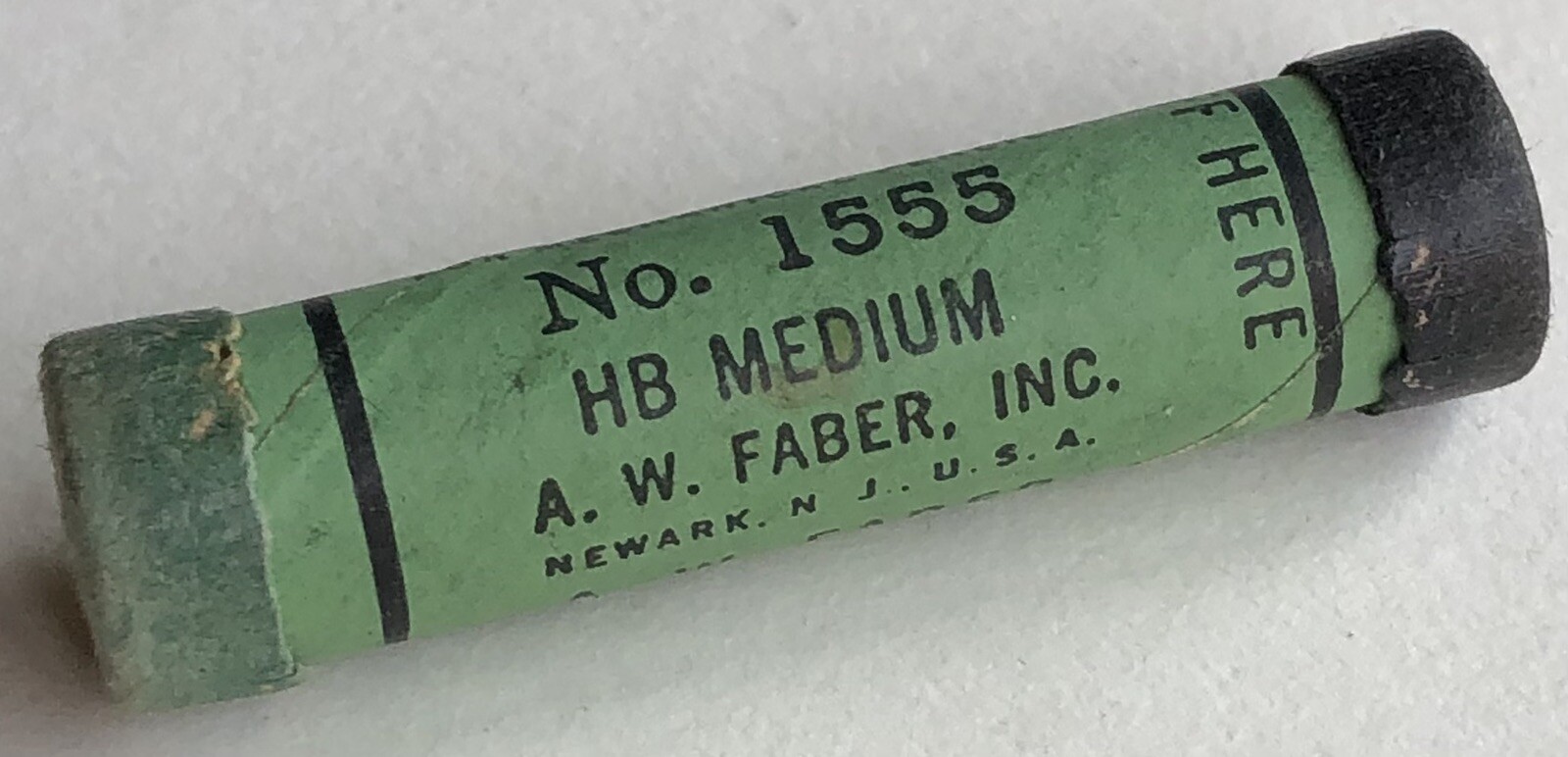 Vintage A. W. FABER Columbus Mechanical Lead HB Medium Black 1.18mm NOS 12pk USA
