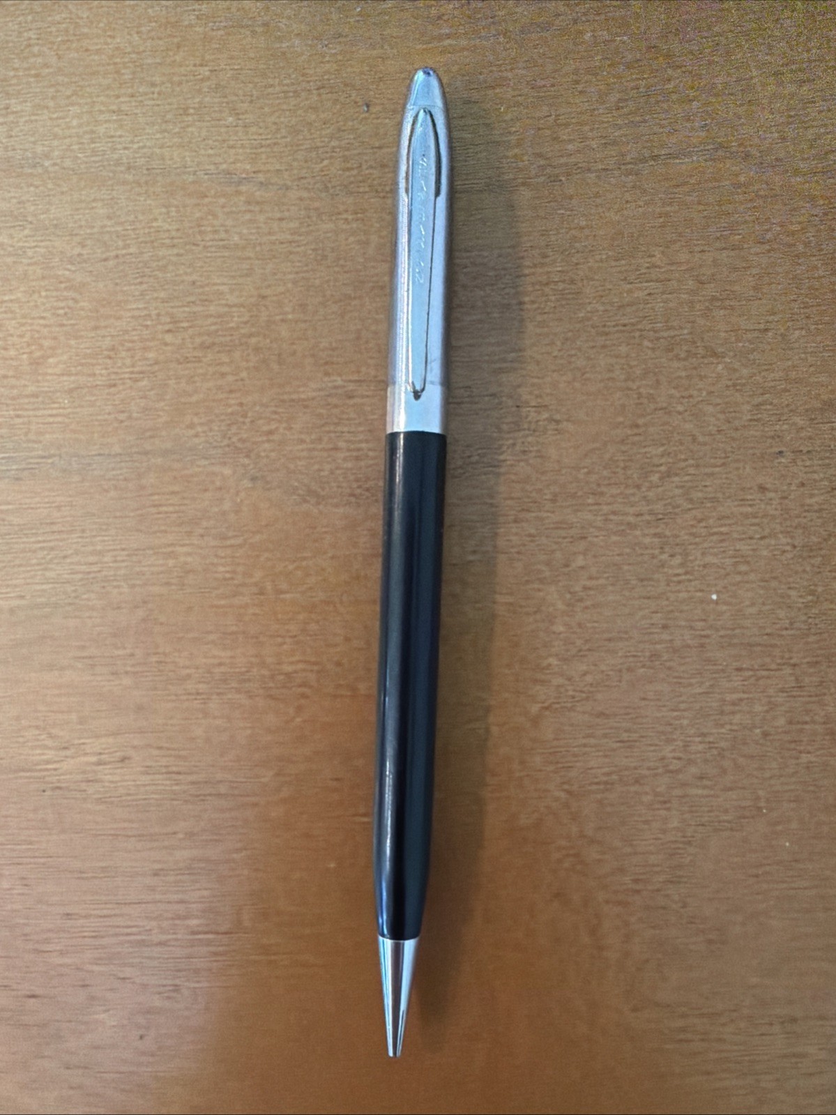 Sheaffer Reminder Clip Mechanical Pencil Black Barrel Chrome Top Usa Made