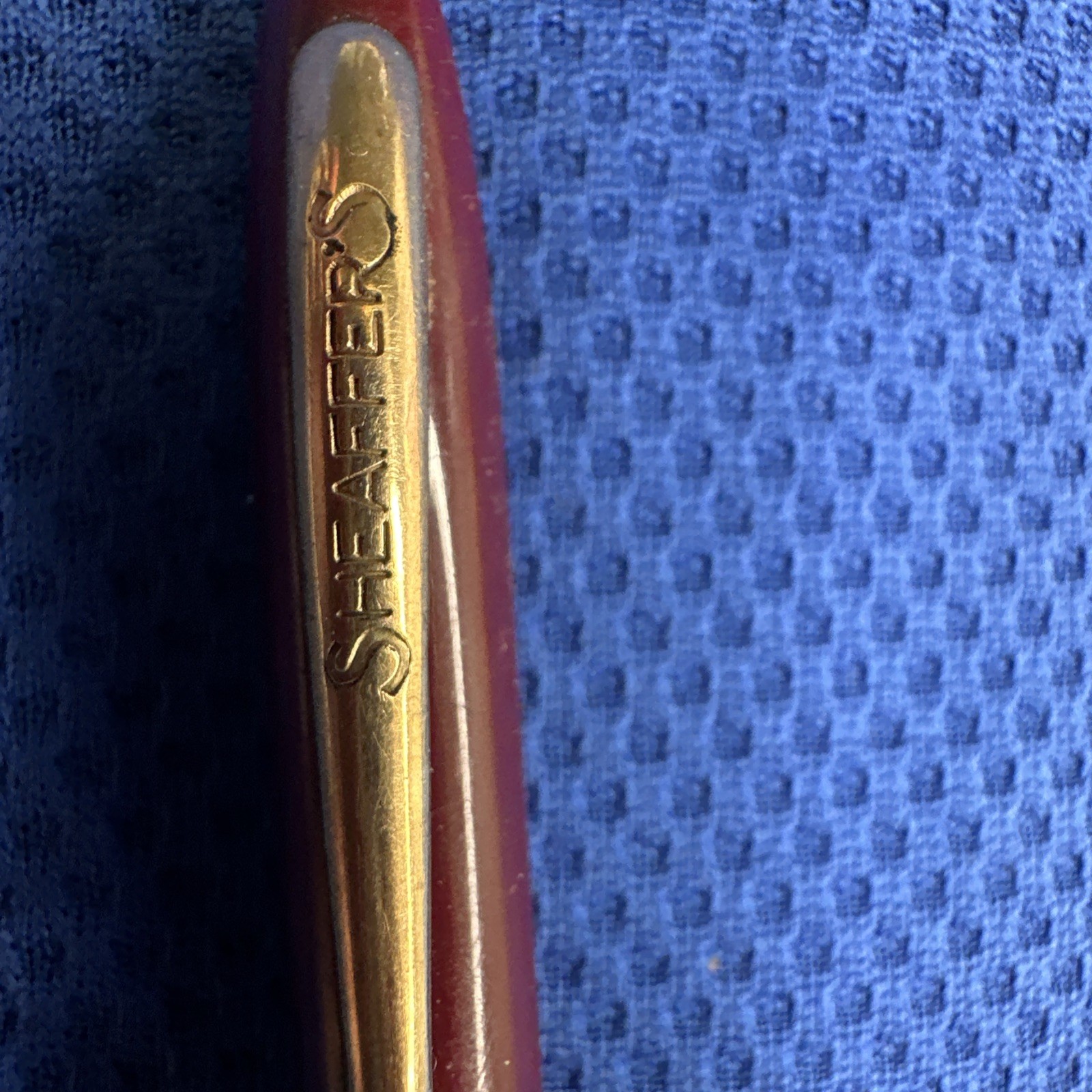 Sheaffer Pencil Burgundy Maroon Gold- Read description
