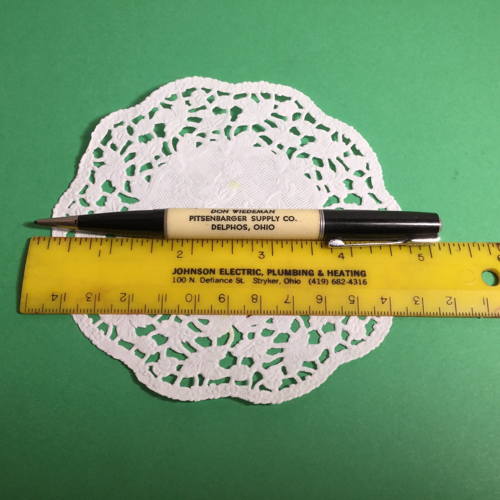 VINTAGE ADV MECHANICAL PENCIL ALLOY-COATED MAREMONT MUFFLERS DELPHOS, OH