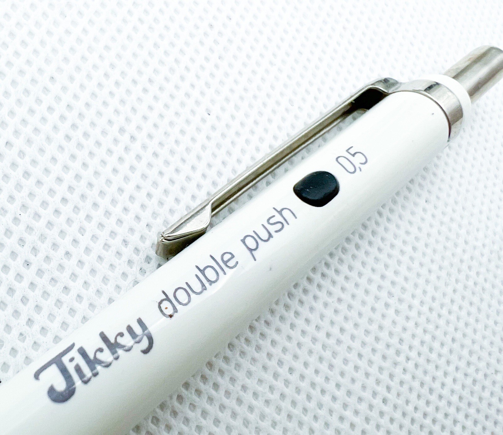 NOS Rotring Tikky Double Push retract mechanical pencil 0.5mm white