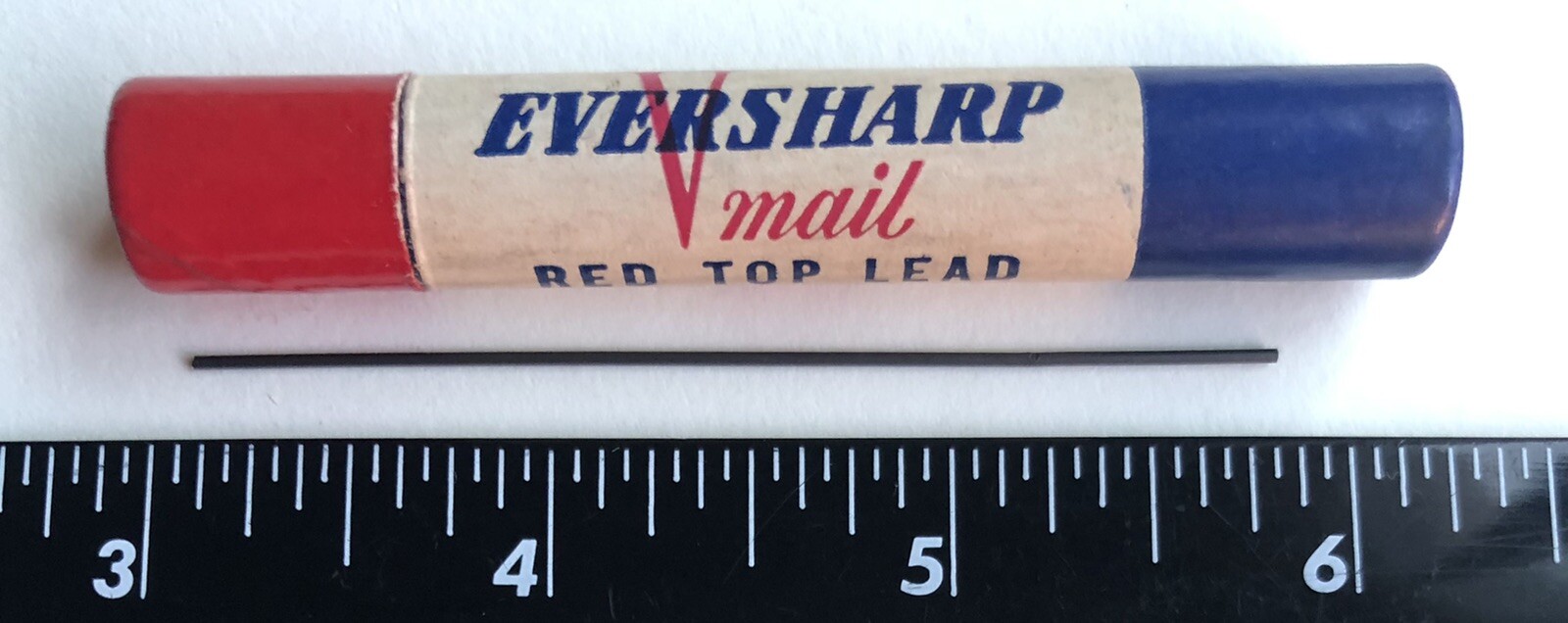 Vintage EVERSHARP VMAIL Mechanical Pencil Lead Soft Black .9mm NOS 36pk WWII USA