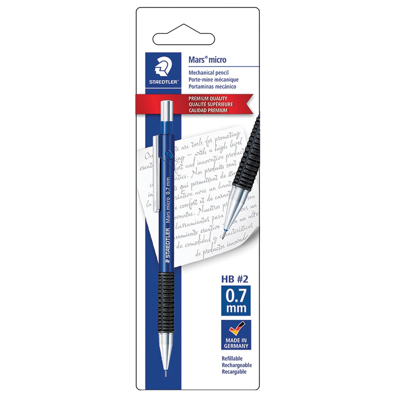 Premium 0.7mm Mechanical Pencil with Non Slip Grip for Writing and Drawing