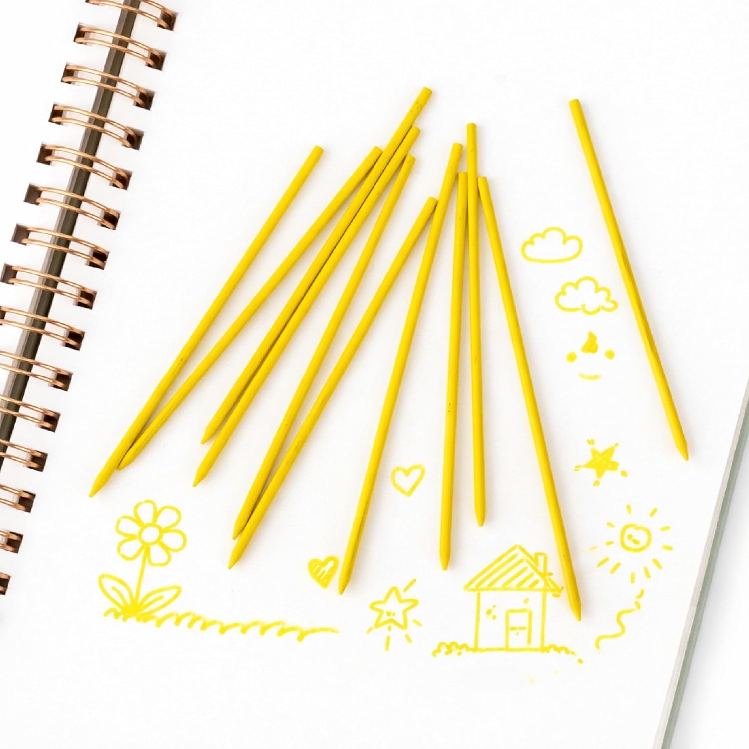 2.0 mm High-Visibility Yellow Lead Refills – Perfect for Woodworking & Drafting