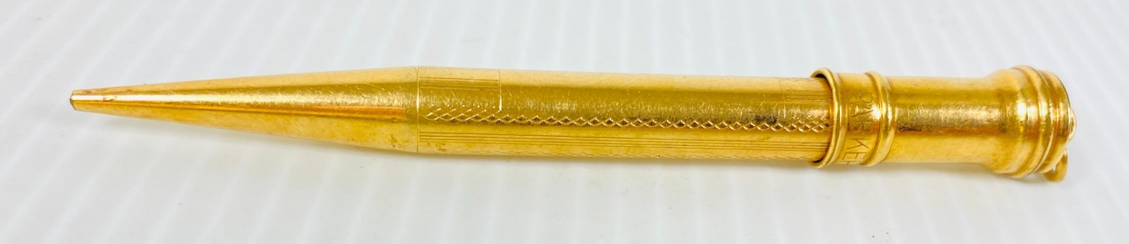 Parker Lucky Lock Gold Filled Ring top mechanical Pencil Made in USA Vintage
