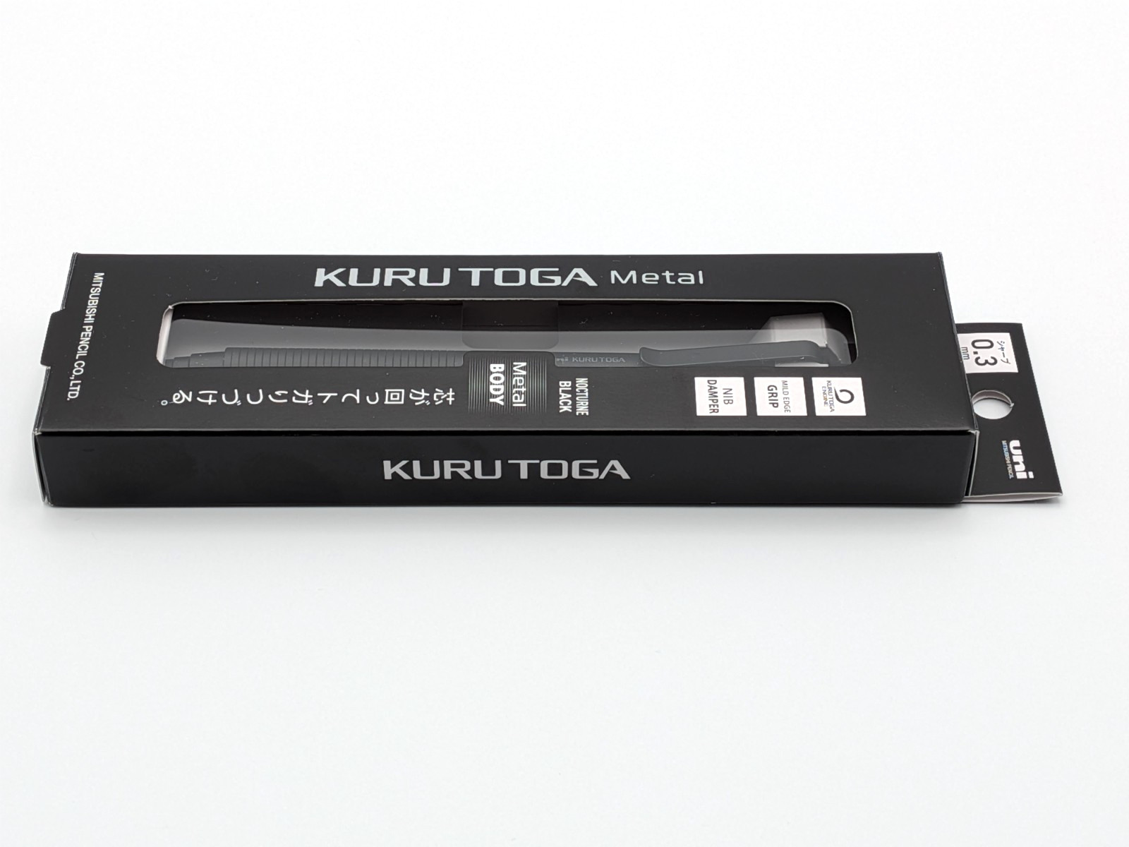Uni Kuru Toga Metal Mechanical Pencil 0.3mm M3-KH 1P Nocturne Black