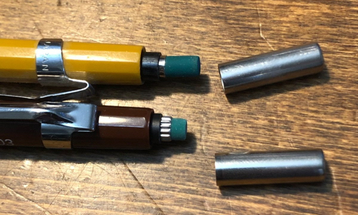 VTG Pentel P203 & P209 Mechanical Drafting Pencil Lot 0.3mm 0.9mm +11 Tubes Lead