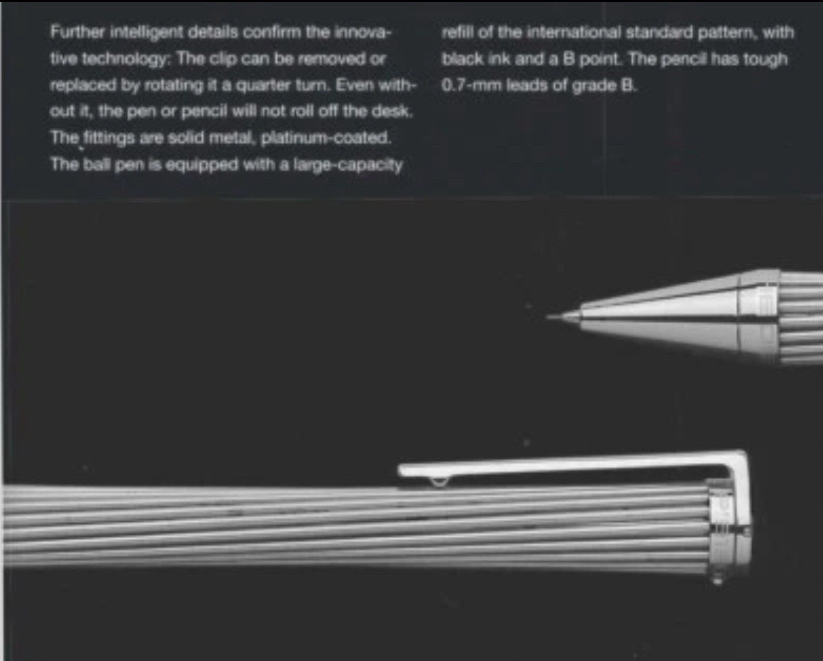 New Porsche Design P3130 Mikado Platinum Coat Mechanical pencil 0.7 Box Pelikan